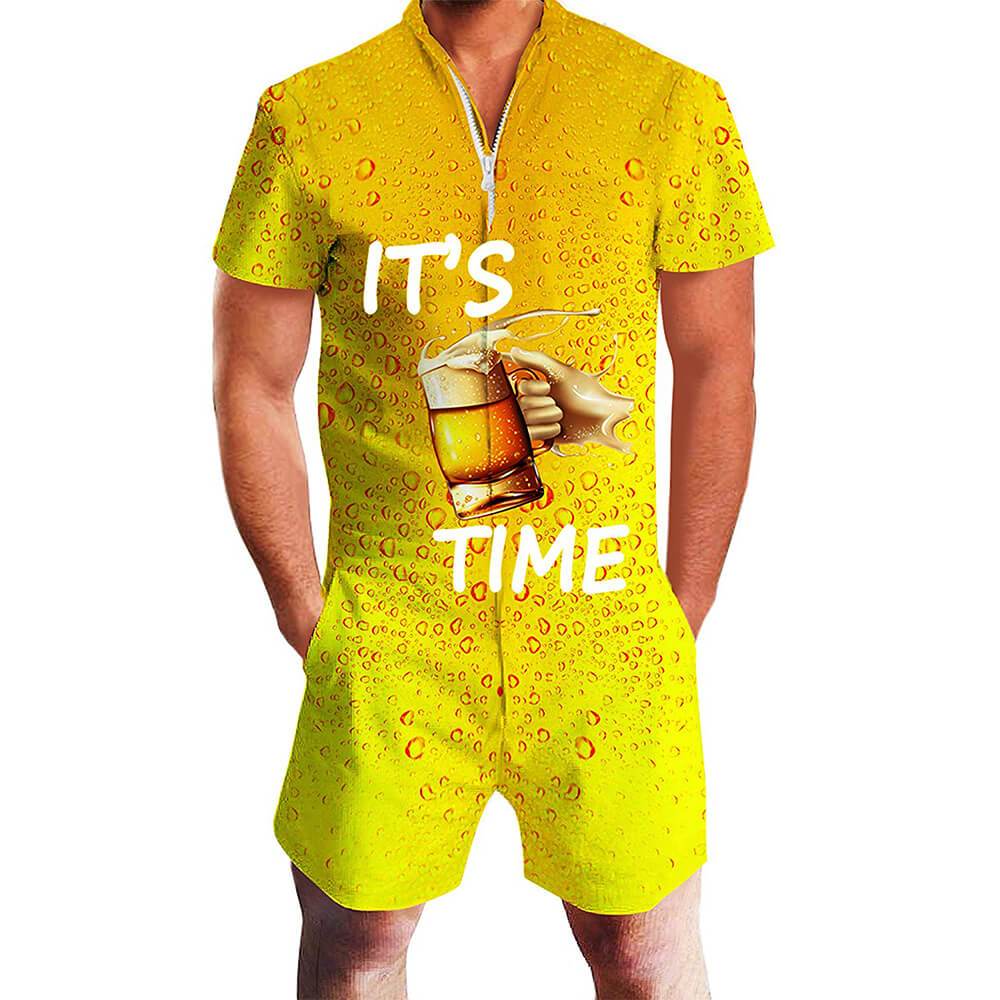 It's Beer Time Male Romper  XN